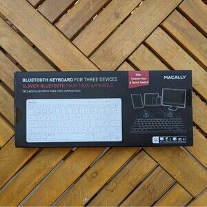 Brand New Macally Wireless Quick Switch Bluetooth Keyboard